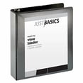 thumbnail image 3 of Just Basics Basic Round-Ring View Binder, 2" Rings, 61% Recycled, Black, 3 of 6