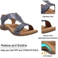 thumbnail image 5 of Sandalias ortopédicas cómodas para mujer, sandalias ortopédicas, zapatos de cuña baja, 5 of 5