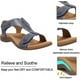 thumbnail image 5 of Sandalias ortopédicas cómodas para mujer, sandalias ortopédicas, zapatos de cuña baja, 5 of 5