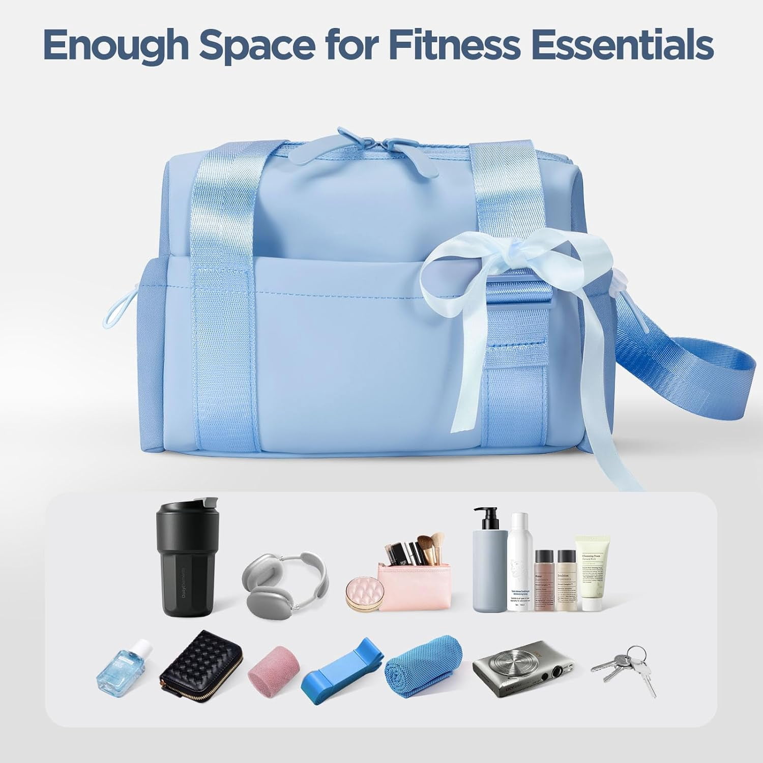 Bag for Women Girls Small Gym Tote Bag with Wet Compartment Waterproof Travel Duffle Bag Cute Workout Sport Bag