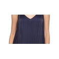 thumbnail image 3 of MICHAEL Michael Kors Womens V Neck Pleated Shell, 3 of 3