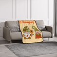 thumbnail image 4 of Honeii Gnomes Happy Thanksgiving for Throw Blanket for Couch - Thick Blanket, Soft Fuzzy Plush Throw Blanket for All Seasons, Double Sided Blanket,50x60 In, 4 of 8