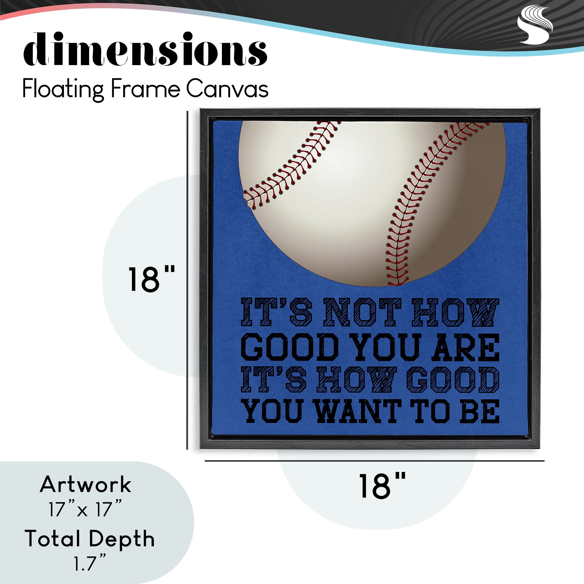 How Good You Want To Be Black Framed Floater Canvas Wall Art, design by Marcus Prime