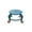 Blue, variant on Ohmyroo Swivel Wheel Low Stool 10 Inch Multicolor Plastic Rolling Seat Suiting Home Convenience