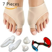 SNEDIY 7PCS/SET Bunion Sleeves Hallux Valgus Corrector Alignment Toe Separator Metatarsal Splint Orthotics Pain Relief Foot Care Tool