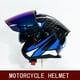 thumbnail image 4 of Casco de motocicleta de doble lente 3/4, casco medio para hombre, casco universal para las cuatro estaciones para mujer, tres cuartos, 4 of 5
