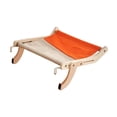 thumbnail image 1 of Percha para ventana de gato, asiento ajustable duradero, estante para gato estable sin ventosa naranja gris jinwen Percha de ventana de gato, 1 of 8