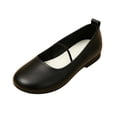 thumbnail image 2 of OKBOP Women's Faux Leather Ballet Flats, Round Toe Sleek Design, 2 of 5