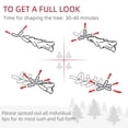 thumbnail image 6 of GVN Christmas Tree, Modern Christmas Tree,8ft Unlit Pencil Artificial Christmas Tree with Realistic Branches and 618 Tips, Plastic Base, Black, 6 of 6