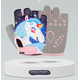 thumbnail image 4 of Guantes de montar para niños, antideslizantes, transpirables, de medio dedo, para deportes, con protección para manos con absorción de impactos para bicicleta, guantes de equilibrio con dibujos, 4 of 4