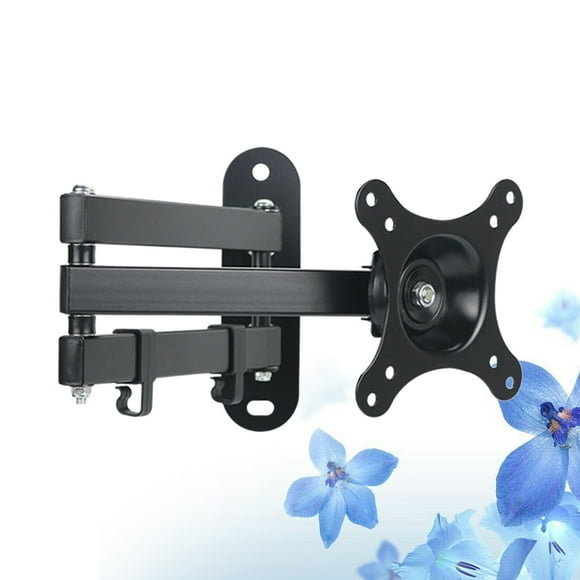 OULII Wall Mount Bracket Display Swivel Bracket Black for LCD Monitor Fixed Flat Panel TV 1Set
