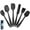Black, variant on XMMSWDLA Silicone Turner Spatula Set - Kitchen Spatulas for Nonstick Cookware - Flexible & Thin s for Turning Eggs & Pancakes - 600°F Heat-Resistant & Cooking Utensils (6 Piece, Black)