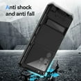 thumbnail image 6 of Metal Rugged Case for Samsung Galaxy S25 Ultra, Armor Case with Hidden Kickstand & Tempered Glass Screen Protector Shockproof Dustproof Full Body Protection Heavy Duty Phone Cover Case - Black, 6 of 7