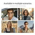 thumbnail image 3 of Lunettes Intelligentes, Lunettes de Soleil Audio Intelligentes pour Hommes Femmes, Micro Intégré, Protection des Yeux, Son Surround 360, Contrôle à une Touche, pour Sorties Décontractées, 3 of 7