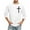 White, variant on WXLWZYWL Men Baseball T Shirt Plus Size 3/4 Sleeve Round Neck Solid Color Shirt Casual Loose T Shirts Comfortable Fit Tee Blouses White XXXXXL