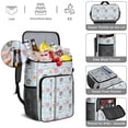 thumbnail image 2 of Pastel Donut Pattern Backpack Cooler Leakproof Lunch Bag for Outdoor Activities and Picnic Use, 2 of 6