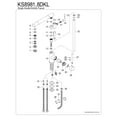 thumbnail image 5 of Kingston Brass KS8981DKL Concord Single-Handle Pull-Out Kitchen Faucet, Polished Chrome, 5 of 6