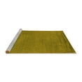 thumbnail image 2 of Ahgly Company Machine Washable Indoor Square Oriental Yellow Industrial Area Rugs, 8' Square, 2 of 4