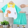 thumbnail image 2 of Teen Boy Clothes Boy's Children's Spring Summer Cotton Letter Printed Short-sleeved Basketball 18-24 Months 2t 3t 4t 5t 6t T-Shirt Tops+Shorts Tee & Shorts Set 2PCS, 2 of 4