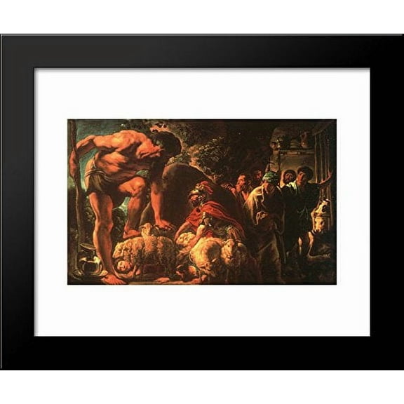 Odysseus 20x24 Framed Art Print by Jacob Jordaens