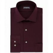 Van Heusen Mens Classic-Fit Poplin Dress Shirt, Choose Sz/Color: S/Mulberry