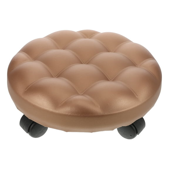 OUNONA Low Stool with Wheels Swivel Rolling Stool Small Stool for Housework Convenient Low Stool
