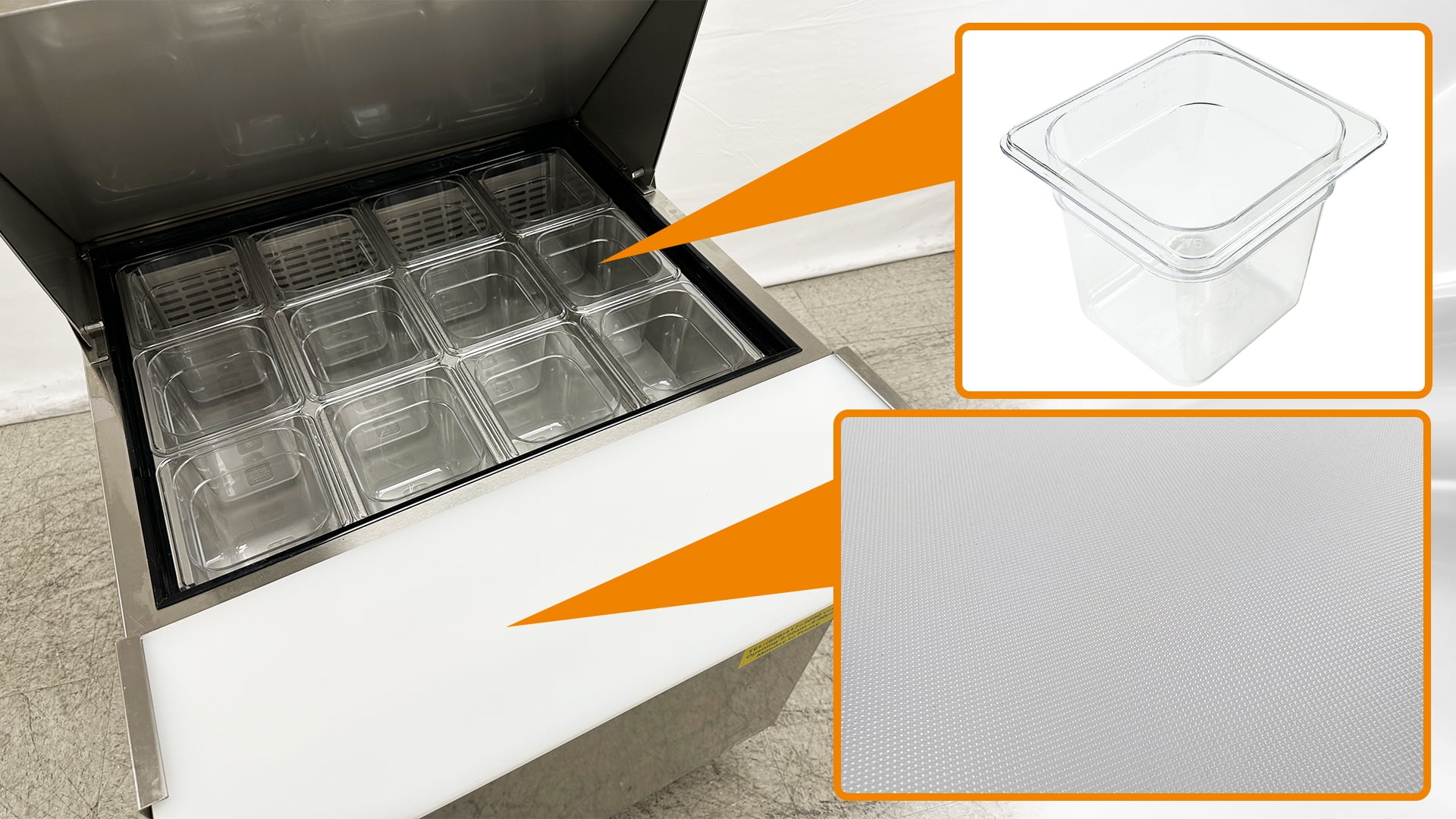 29.5 in. Sandwich Prep Table Commercial Stainless Steel Refrigerator 7 Cu.Ft. Meg Top 29.5''W x34.6''Dx46''H