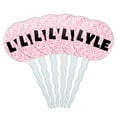 thumbnail image 1 of Lyle Cupcake Picks Toppers - Set of 6 - Pink Speckles, 1 of 1