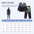thumbnail image 4 of Naloa Colorful Flower Bird Men’s Pajamas Set - Long Sleeve Button Down Sleep Shirt and Pajama Bottoms Sleepwear Set-Medium, 4 of 7