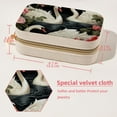 thumbnail image 5 of Swan Velvet Necklace Holder: Portable Travel Organizer Box with Removable Compartment - Great Gift for Any Occasion, 5 of 7