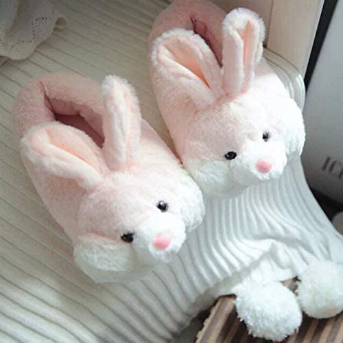 Diannasun Classic Bunny Slippers For Women Funny Animal Slippers For Girls Cute Plush Rabbit Slippers Easter Bunny Slippers Gifts Pink S Pink