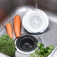 thumbnail image 4 of Naiovety Escurridor de cocina de silicona y acero inoxidable, tapón de residuos desmontable, filtro de fregadero de baño, colector de residuos Suministros de limpieza para el hogar Negro Naiovety HA025031-02, 4 of 6