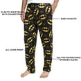 thumbnail image 3 of Batman 872340-2xlarge Batman Classic Logo All Over Print Sleep Pants - 2XL, 3 of 6