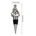 thumbnail image 5 of Shoreew 2Pcs Christmas Tree Wine Stoppers Reusable Bottle Sealers Festive Bottle Stopper Wine Cork Beverage Decor Xmas Party Favors Art Decorations, 5 of 6