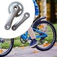 thumbnail image 3 of Juego de bielas de bicicleta para niños, accesorios de repuesto para bicicleta, juego de brazo de manivela resistente Plata brillante 28T, 3 of 8