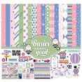 thumbnail image 1 of Inkdotpot Basics Is Always Good, Pastel Theme Collection Double, Sided Scrapbook Paper Kit Cardstock 12"x12 Pouces Card Making Paper Pack Of With Sticker Sheet - 16 Pages - Pink, Light Blue & Green, 1 of 4