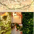 thumbnail image 3 of 2Pack Outdoor Fairy Lights Battery Operated,10Feet 100LED Green Copper Wire Cluster Lights with 8 Modes and Timer,Twinkle String Lights, Mini Lights for Christmas Tree Wreath Wedding,Warm White, 3 of 7