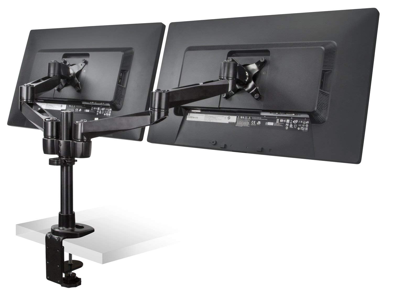 Mount-It! Dual Monitor Desk Mount | Fits 13"-24" Computer Screens | TAA Compliant