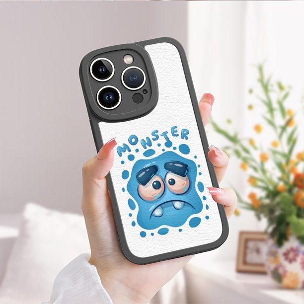 Exprese su personalidad con nuestra moderna y duradera cubierta de teléfono de goma TPU a prueba de golpes con patrón de dibujos animados para iPhone