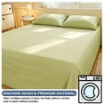 thumbnail image 6 of AuroraX Bed Sheet Twin Size Sold Separately Green Flat Sheets Twin, 6 of 6