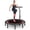 51"Red, variant on ZENOVA 48" Rebounder Trampoline for Adults with Bungee Cords, Portable Fitness Exercise Trampoline, Rebounder Indoor/Outdoor, Quiet Workout Equipment, 550lbs