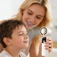 thumbnail image 5 of BotaniNest Portable Fan Quick Handheld Fan With Hanging Strap 199 Speed Settings Three In Handheld Desk/nose Hanging Fan Powered By Rechargeable Battery Suitable For Summer Travel, 5 of 5