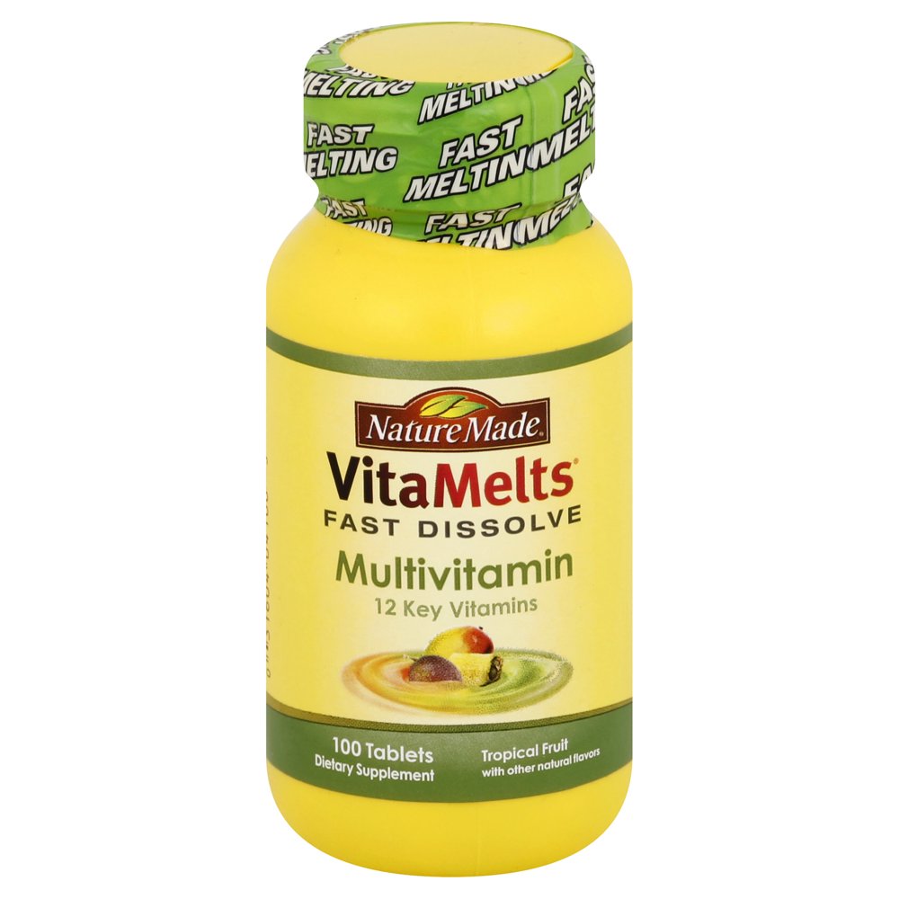 NATURE MADE VitaMelts Multivitamin, Tablets, Tropical Fruit, 100.0 CT
