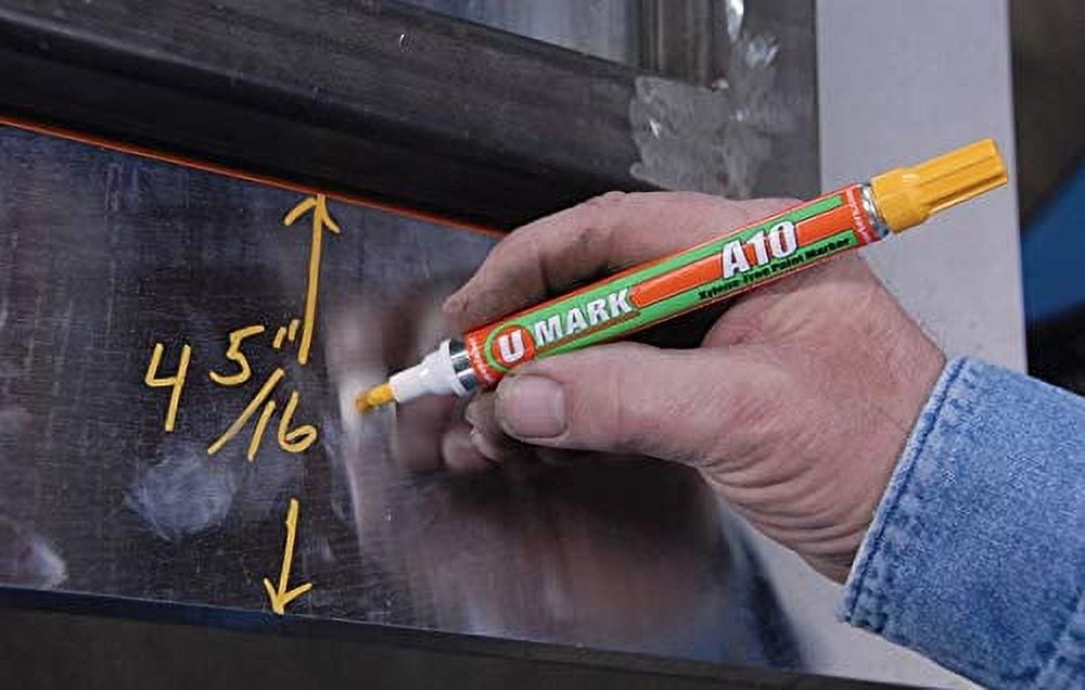 U-Mark UMARK10107 2 mm A10 Paint Marker, Orange - 12 per Box