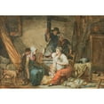 thumbnail image 3 of Jean-Baptiste Mallet 18x14 Black Modern Framed Museum Art Print Titled - Interior Scene, 3 of 5