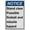 Warning Sign 4, variant on Industrial ANSI Vertical Explosives Sign - 8"x12" Weatherproof UV Resistant (Stand clear Fireball and missile hazard) for Indoor/Outdoor Workplace
