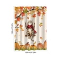 thumbnail image 3 of Yhmxh Halloween & Fall Shower Curtain with 12 Hooks, Gothic Moon Cute Ghost Autumn Cat Pumpkin Bathroom Curtain Set, Waterproof Polyester Bath Curtain for Bathroom Home Decor, 3 of 6