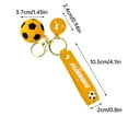 thumbnail image 2 of YOHAVEN European Soccer Football Keychain Pendant Jewelry Gift for Players Coaches Fans, Sports Memorabilia Birthday Christmas Holiday Party Gift, 2 of 8