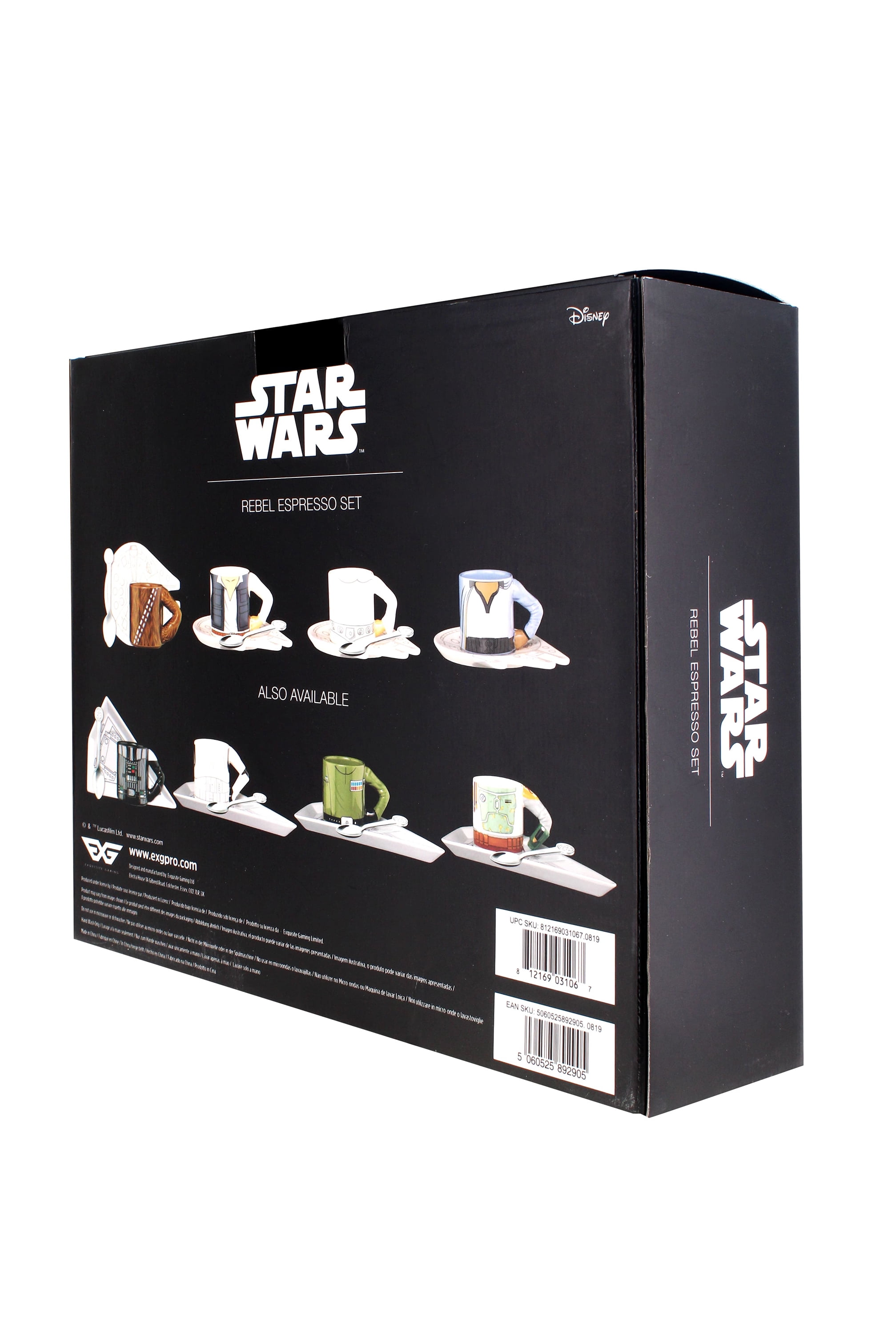 Exquisite Gaming - Star Wars 4-Pack Deluxe Espresso Set, Rebels 
