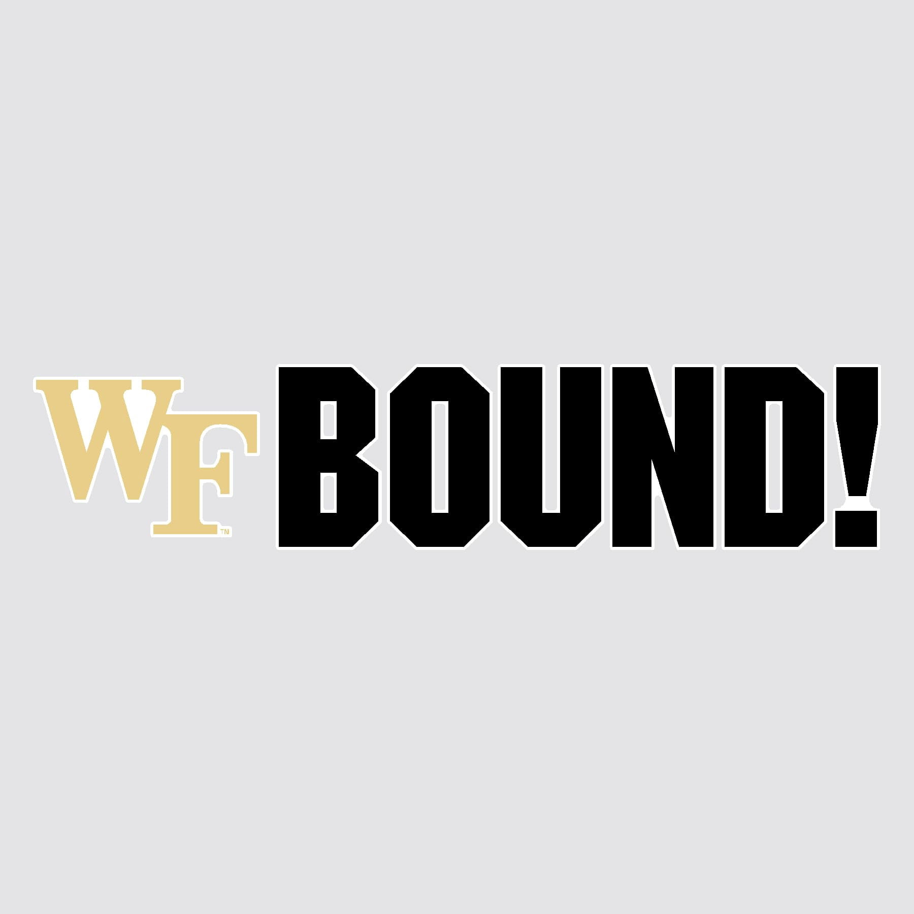 Color Shock Products School BOUND Mascot Yard Sign Set compatible with Wake Forest University